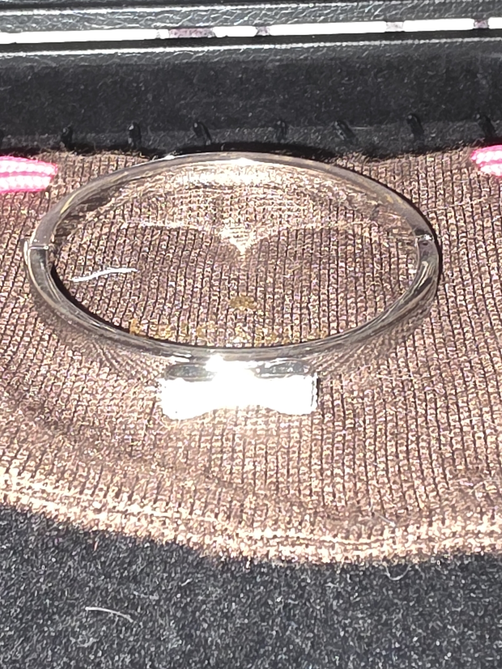 kate spade Pink Braided Inlay Pave Bow Accent Bangle Bracelet Set - Picture 8 of 8